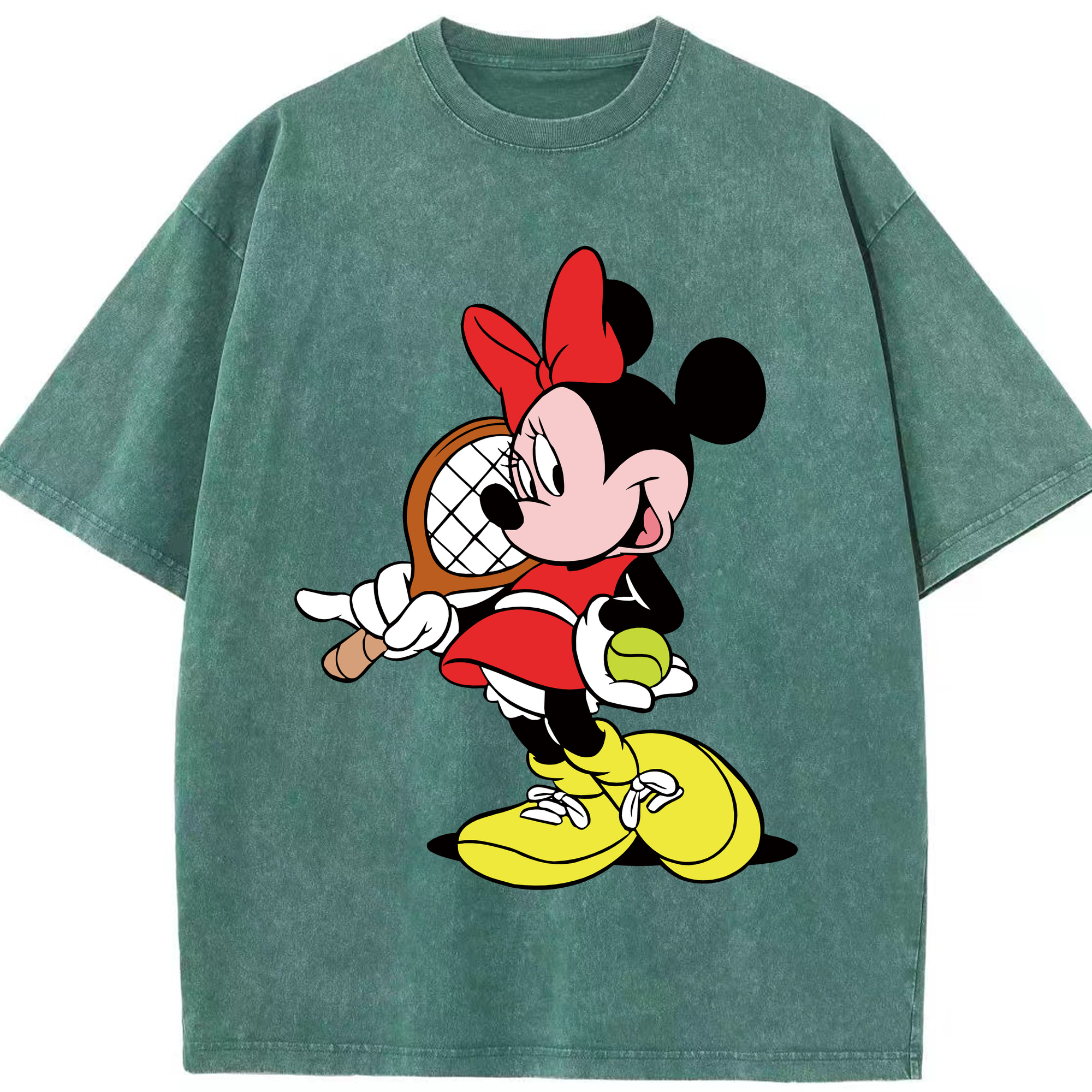 （画像用） ミッキーマウス Mickey Mouse 綿100% ヴィンテージ風 半袖Tシャツ（フロントプリント）